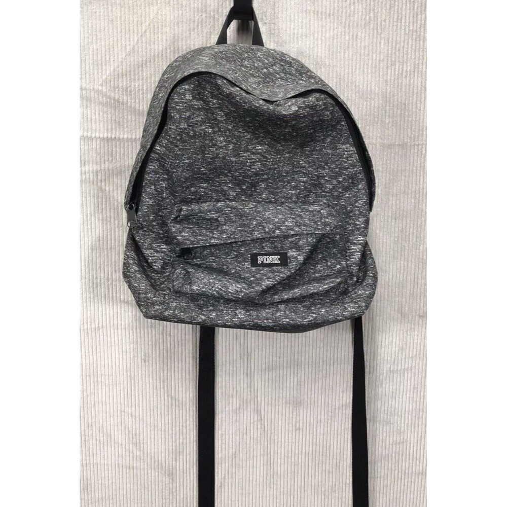 Victoria Secret Pink BookBag Gray Medium Purse Adjustable Straps Athletic Light
